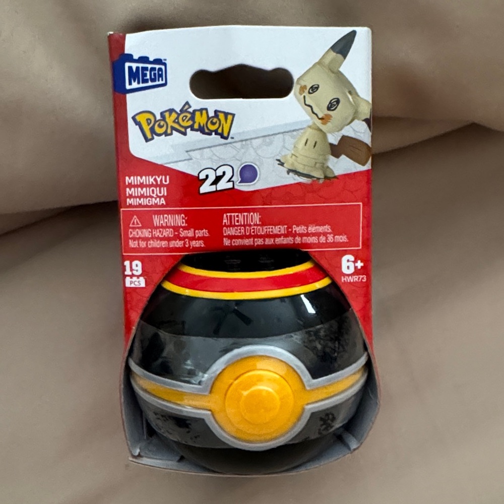Mega Pokémon Mimikyu Toy with Yellow and Black Design